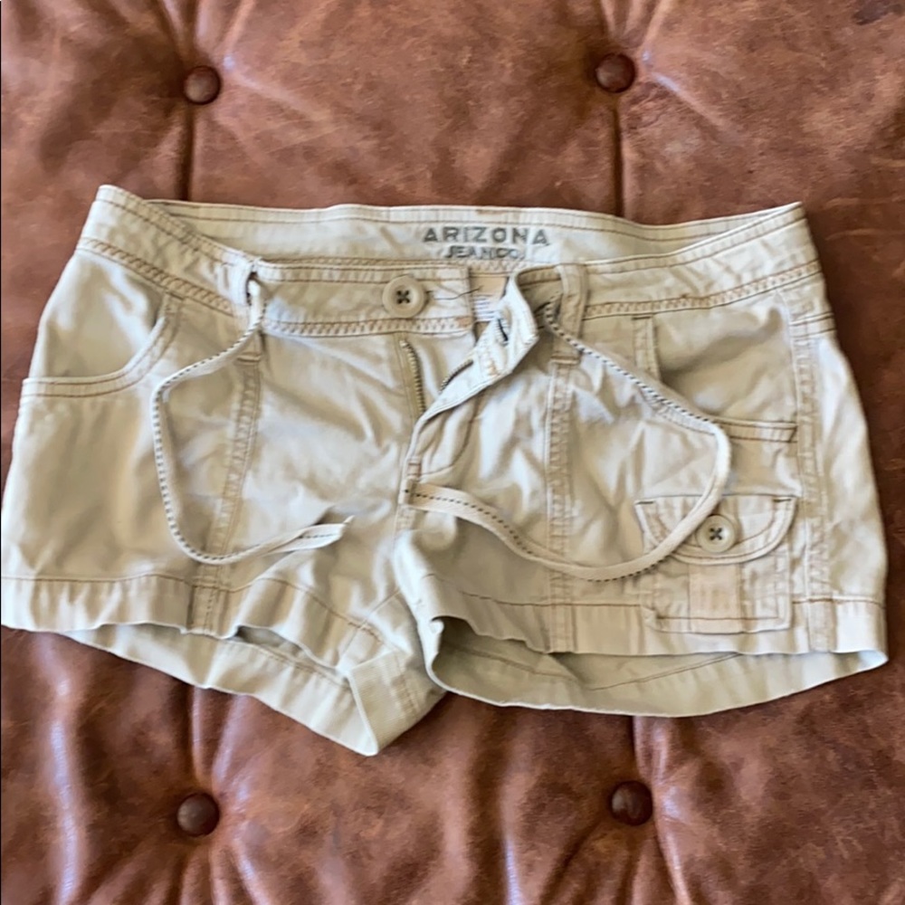 Arizona jean co khaki tie shorts